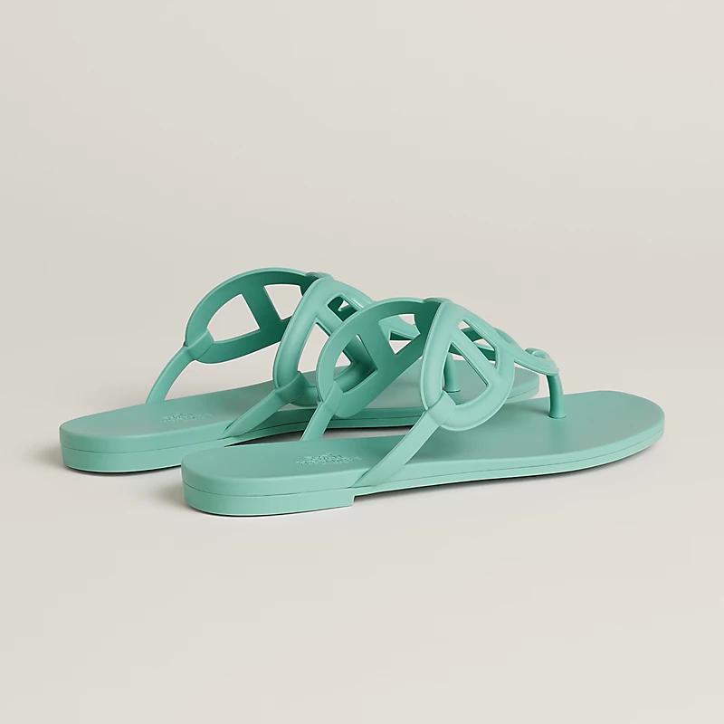 Dép Hermes Egerie Sandal Nữ Xanh Mint